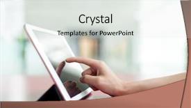  Presentation with digital transformation industry - Cool new presentation with court room buildings - woman use of digital tablet backdrop and a light gray colored foreground