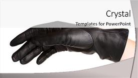  Presentation with black women - Beautiful theme featuring women hand in black leather backdrop and a  colored foreground