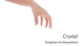  Presentation with women harassment - Colorful slide deck enhanced with women hand reaching out isolated backdrop and a white colored foreground