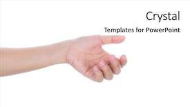  Presentation with hold hand - Amazing presentation design having women hand to hold business card credit card blank paper or other isolated on white background backdrop and a white colored foreground