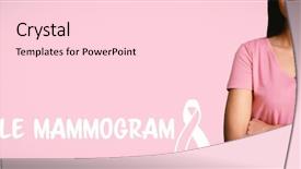  Presentation with breast cancer - Presentation theme consisting of women in pink crossing their background and a lemonade colored foreground