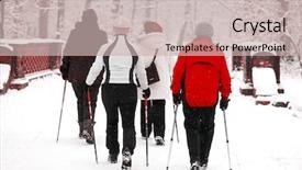  Presentation with park - Colorful slide set enhanced with jepi - caraiman - alpine landscape backdrop and a light blue colored foreground