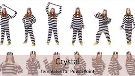  Presentation with asylum prisoner of war constrained - PPT layouts having women inmate - woman prisoner isolated on white background and a  colored foreground