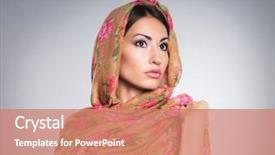  Presentation with orthodox - Cool new presentation design with women islam - portrait of young and beautiful backdrop and a coral colored foreground