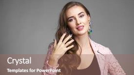  Presentation with mens fashion portrait - Beautiful PPT theme featuring women jewlery accessories - fashion portrait of a beautiful backdrop and a coral colored foreground