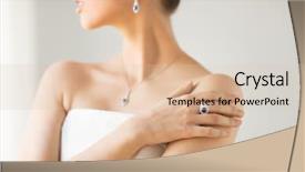  Presentation with glamour - Presentation theme featuring women jewlery accessories - glamour beauty jewelry and luxury background and a lemonade colored foreground