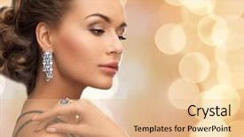  Presentation with people grief and mourning concept - Cool new PPT theme with women jewlery accessories - people holidays and glamour concept backdrop and a lemonade colored foreground