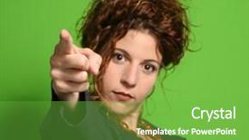  Presentation with managers - Presentation theme enhanced with women-managers background and a seafoam green colored foreground