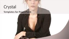  Presentation with managers - Presentation having women managers background and a lemonade colored foreground