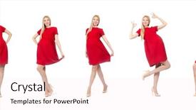  Presentation with pregnant woman - Audience pleasing PPT layouts consisting of women montage - pretty pregnant woman in red backdrop and a lemonade colored foreground