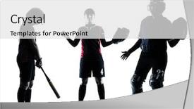  Presentation with softball - Audience pleasing PPT layouts consisting of women playing softball players backdrop and a white colored foreground