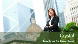  Presentation with business women - Audience pleasing slide set consisting of women power - business woman confident outdoor backdrop and a tawny brown colored foreground