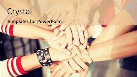  Presentation with women success - Amazing presentation design having women power - success and gesture concept backdrop and a lemonade colored foreground