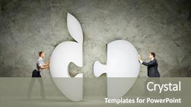  Presentation with interaction - Slide deck featuring women puzzle - man and woman connecting symbol background and a gray colored foreground