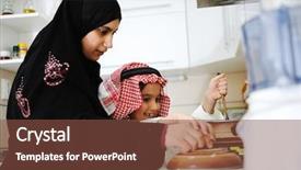  Presentation with islam - Beautiful presentation design featuring women rights islam - portrait of young mother backdrop and a tawny brown colored foreground