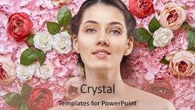  Presentation with abstract beautiful black pink glitter - Audience pleasing slide deck consisting of women rose - beautiful young woman backdrop and a coral colored foreground
