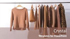  Presentation with animal print - PPT theme enhanced with women-s-brown-blouses background and a violet colored foreground