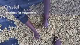  Presentation with ethiopia - Theme with women-s-hands-mixing-coffee background and a ocean colored foreground