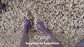  Presentation with ethiopia - Presentation theme with women-s-hands-mixing-coffee background and a gray colored foreground