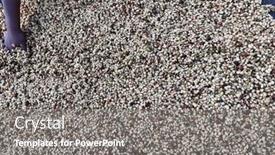  Presentation with ethiopia - Presentation design featuring women-s-hands-mixing-coffee background and a gray colored foreground