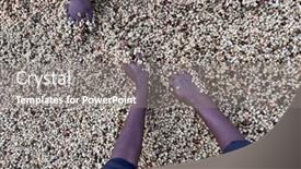  Presentation with ethiopia - Slide deck consisting of women-s-hands-mixing-coffee background and a gray colored foreground