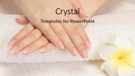  Presentation with nails manicure - Amazing presentation having women s health - woman gets manicure procedure backdrop and a lemonade colored foreground