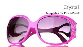  Presentation with pink white - PPT layouts consisting of women-s-pink-sunglasses background and a white colored foreground