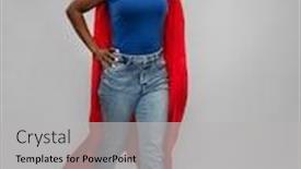  Presentation with african american women - Amazing presentation design having women-s-power-and-people backdrop and a light gray colored foreground