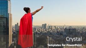  Presentation with african people - Presentation design consisting of women-s-power-and-people background and a dark gray colored foreground