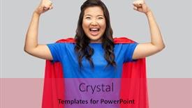  Presentation with red grey - PPT theme featuring women-s-power-and-people background and a red colored foreground