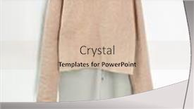  Presentation with trousers - Theme having women-s-trousers-and-sweater background and a soft green colored foreground