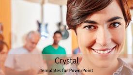  Presentation with apprentice retail - Theme featuring women s workshop - young woman as apprentice background and a  colored foreground