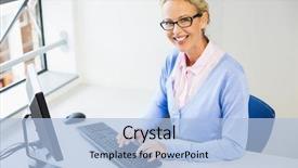  Presentation with classroom - Amazing PPT theme having women school - portrait of teacher working backdrop and a  colored foreground