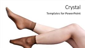  Presentation with white and black woman climbing ladders - Amazing slide deck having women socks - beautiful woman legs isolated backdrop and a  colored foreground