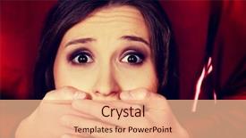  Presentation with kidnapping - Beautiful PPT theme featuring women trafficking - man kidnapping young woman backdrop and a coral colored foreground