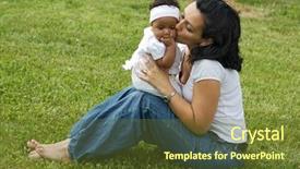  Presentation with black baby - Beautiful slides featuring women with a black baby backdrop and a tawny brown colored foreground