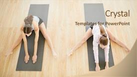  Presentation with two black women - Audience pleasing slides consisting of women with outstretched legs bend backdrop and a lemonade colored foreground