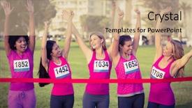  Presentation with breast cancer - Audience pleasing slide set consisting of  backdrop and a  colored foreground