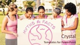  Presentation with breast cancer imaging - Slides featuring wearing pink for breast cancer background and a lemonade colored foreground