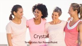  Presentation with breast cancer - Amazing slide deck having womens - laughing women wearing pink backdrop and a lemonade colored foreground