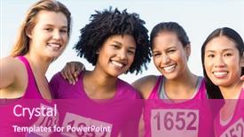  Presentation with runners - Audience pleasing slide deck consisting of  backdrop and a  colored foreground