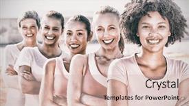  Presentation with breast cancer - Audience pleasing presentation consisting of  backdrop and a  colored foreground