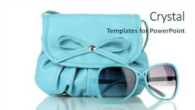  Presentation with fashion accessories - Slide deck having women's fashion accessories isolated background and a arctic colored foreground