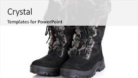  Presentation with white snow - Amazing theme having womens footwear - winter snow boot isolated backdrop and a white colored foreground
