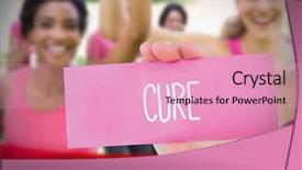  Presentation with breast cancer awareness - Amazing slides having womens group - composite image for breast cancer backdrop and a lemonade colored foreground