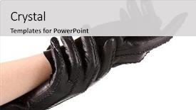  Presentation with black women - Presentation design featuring women's hands in black background and a  colored foreground