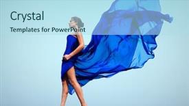  Presentation with dark blue - PPT layouts with wonder woman - photo of graceful female folded background and a light blue colored foreground