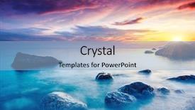  Presentation with ukraine - Cool new PPT theme with wonderful - majestic summer sunset backdrop and a light blue colored foreground