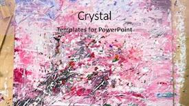  Presentation with black stain abstract watercolour - Colorful presentation design enhanced with wonderful abstract picture with acryl backdrop and a lemonade colored foreground