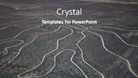  Presentation with ancient - PPT theme consisting of wonderful-geoglyphs-and-lines background and a dark gray colored foreground